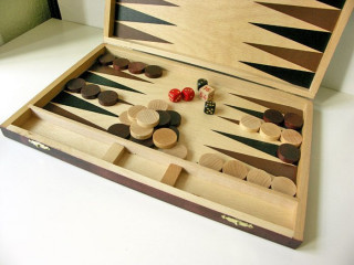 Backgammon fa (46x30cm) - 604111 Játék