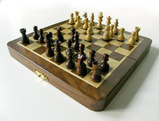 Fa sakk-készlet mágneses 17x9x4cm - 670940 Játék