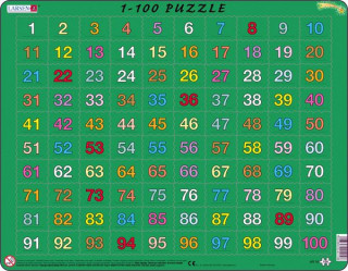 Larsen maxi puzzle 100 db-os Számok 1-től 100-ig AR10 