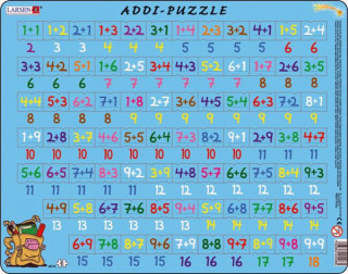 Larsen maxi puzzle 81 db-os Összeadás 1-től 18-ig AR8 Ajándéktárgyak