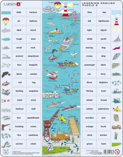 Larsen maxi puzzle 64 db-os Tanuljunk angolul! - A tengeren EN8 Ajándéktárgyak