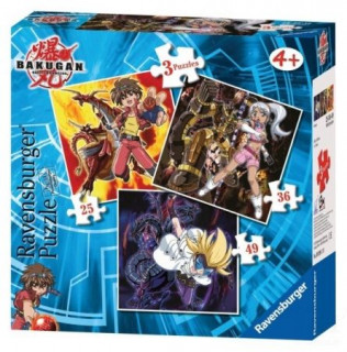 Puzzle 3 in 1 Bakugan Játék