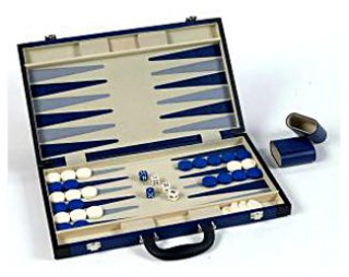 Backgammon 45 cm, műbőr - 605506 Játék