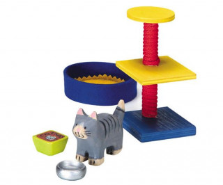 Katzen-Set Puppenhauszubehör Játék