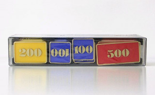 Roulette zseton, nagy címletek 40db Játék