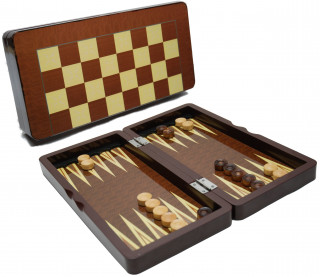 Sakk és Backgammon fából, 48 cm  - 679348 Játék