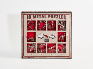 10 Metal Puzzle Set - piros *-*** Játék