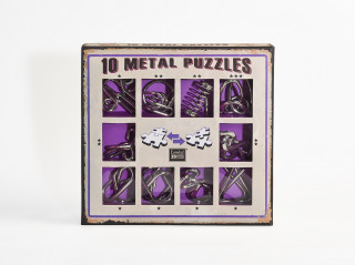 10 Metal Puzzle Set - lila *-*** 