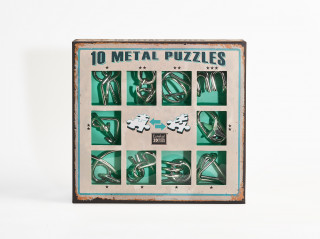 10 Metal Puzzle Set - zöld *-*** Játék