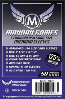 Mayday premium kártyavédő (sleeve) - 56*87 mm (50 db/csomag) 