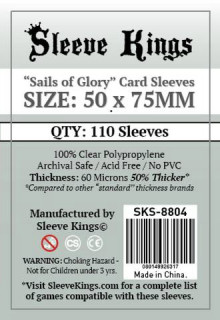 Sleeve Kings kártyavédő (sleeve) -50x75 mm (110 db/csomag) Játék