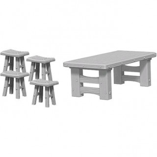 WizKids Deep Cuts: Wooden Table & Stools Játék