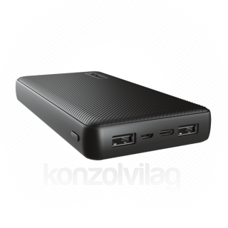 Trust Akkubank - Primo Powerbank (20000mAh; 15W 3A; 2xUSB; Töltöttség jelző) Mobil