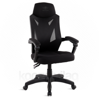 Spirit of Gamer szék - HELLCAT Black (állítható dőlés/magasság; szövet; max.120kg-ig, fekete) 