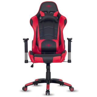 Spirit of Gamer szék - DEMON Red (állítható dőlés/magasság; állítható kartámasz; PU; max.120kg-ig, fekete-piros) 