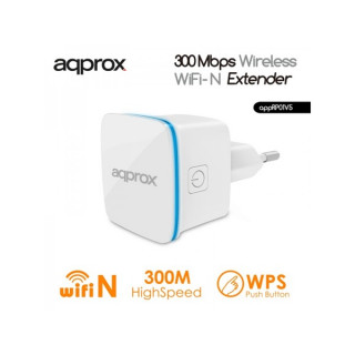 APPROX Range Extender WiFi N - 2.4 Ghz (300Mbps) Otthon