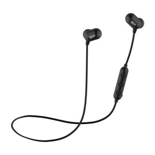 Silicon Power Fülhallgató Vezeték nélküli - Bluetooth sport BP61 (BT4.1, IP64, MIC, felvevo gomb, Fekete) PC