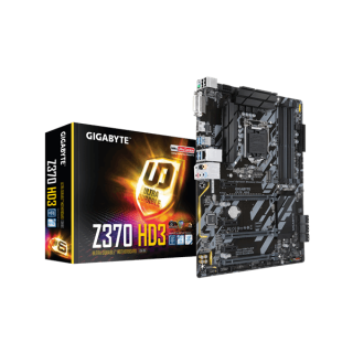 Gigabyte Alaplap - Intel Z370 HD3 S1151 (Z370, 4xDDR4 4000MHz, 3xPCI-E, 6xSATA3, M.2, RAID, 6xUSB2.0, 8xUSB3.1) PC