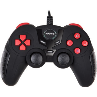 Marvo Gamepad - GT-004 (USB, 1,5m kábel, Vibration, PC kompatibilis, fekete) 