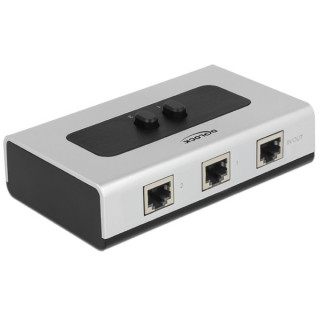 LAN Delock 87673 manuális, kétirányú RJ45 kapcsoló 10/100/1000Mb/s 2porttal PC