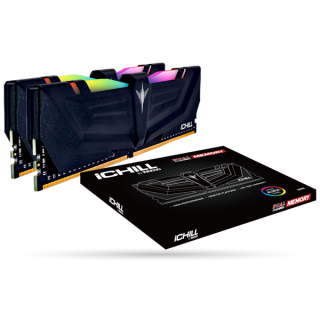 Inno3D Memória Desktop Kit - 16GB DDR4 (2x8GB, 3000Mhz, CL16, 1.35V, RCX2-16G3000A, AURA Sync RGB hűtőbordás) PC