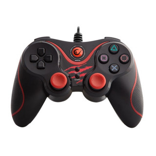 Rampage Gamepad - SG-R601 Black (USB, 2,2m kábel, PC ÉS PS3 kompatibilis, fekete) PS3