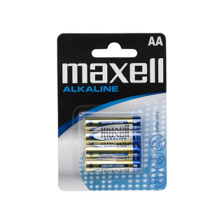 Maxell Elem - Alkáli elem,  4db AA (LR6), 1,5V (no mercury) PC