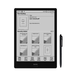 Onyx BOOX e-book 10,3" - Note (HD Mobius Carta, 1872x1404; 1.6GHz Quad, 2GB/32GB, WiFi; BT4.1; 4100mAh; A6.0; Wacom) Tablet