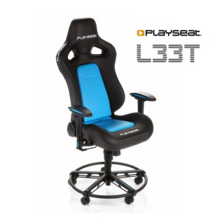 Playseat® Gamer szék - L33T BLUE (állítható magasság, állítható karfa, lábtartó, kék) PC