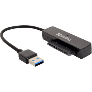 Sandberg Kábel Átalakító - USB3.0 to SATA Link (fekete; USB bemenet - SATA 2,5