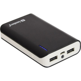 Sandberg Akkubank - PowerBank 7800mAh (LED lámpa;  1A + 2,1A USB kimenet; fekete) Mobil