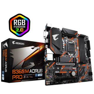 Gigabyte Alaplap - Intel B360M AORUS PRO s1151 (B360, 4xDDR4 2666MHz, 1xGBE LAN, 6xSATA3, M.2, 6xUSB2.0, 6xUSB3.1) PC