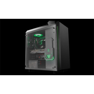 DeepCool Számítógépház - BARONKASE LIQUID (fekete,ablakos,2x12cm ventilátor, ATX, mATX,2xUSB3.0, beépített vízhűtés) PC