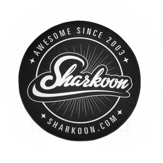 Sharkoon Szőnyeg - Floor Mat (Átmérő: 120 cm, minden üléssel kompatibilis, fekete/fehér) 