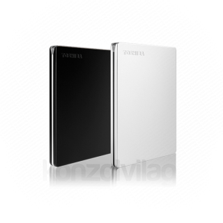 Toshiba Külso HDD 2.5" - 1TB Canvio Slim Fekete (USB 3.0; ~5Gbps; NTFS; szálcsiszolt alumínium) 