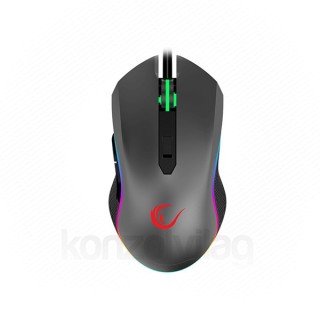 Rampage Egér Gamer - SMX-R70 BLAZE (6400DPI, 6 gomb, makro, RGB LED, 1,8m harisnyázott kábel, piros-fekete) PC