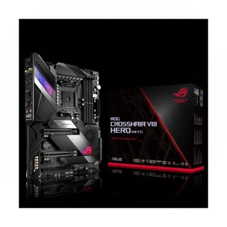 Asus Alaplap - AMD ROG CROSSHAIR VIII HERO (WI-FI) (X570, 4xDDR4 4800MHz, 8xSATA3, 2xM.2, RAID, 4xUSB2.0, 19xUSB3.2) 