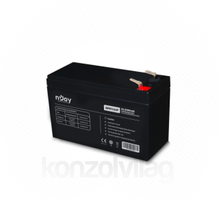 NJOY Szünetmentes akkumulátor - GP07122F (12V/7Ah, T2/F2, zárt, gondozás mentes, AGM) PC