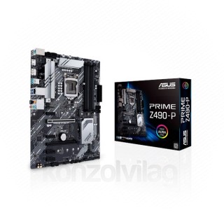 Asus Alaplap - Intel PRIME Z490-P s1200 (Z490, 4xDDR4 4600MHz, 4xSATA3, 2xM.2, RAID, 6xUSB2.0, 8xUSB3.2) PC