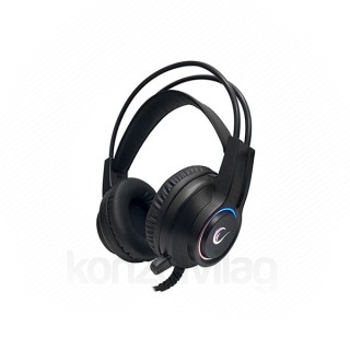 Rampage Fejhallgató - RM-K15 X-MASTER RGB (7.1; PC/PS4/XBOX, mikrofon, USB, hangerőszabályzó, nagy-párnás, fekete) PC