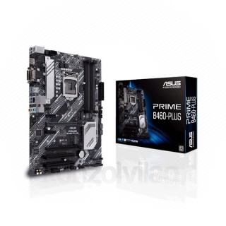 Asus Alaplap - Intel PRIME B460-PLUS s1200 (B460, 4xDDR4 2933MHz, 6xSATA3, RAID, 2x M.2, 6xUSB2.0, 6xUSB3.2) 