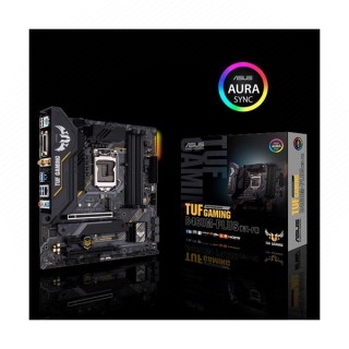 Asus Alaplap - Intel TUF GAMING B460M-PLUS (WI-FI) s1200 (B460, 4xDDR4 2933MHz,6xSATA3, RAID, 2xM.2, 6xUSB2.0, 6xUSB3.2) 