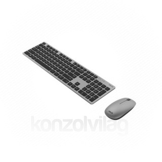 Asus Billentyűzet/Egér Kit - W5000 (Vezeték nélküli, Slim, USB, Szürke) PC