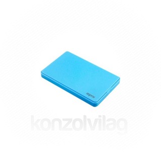 APPROX Külső Ház 2,5" -  USB3.0, SATA, 9.5mm magas HDD kompatibilitás, Kék 