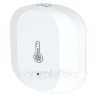 Woox Smart Zigbee Páratartalom- és Hőmérséklet-érzékelő - R7048 (1xCR2032, Zigbee 3.0, beltéri) Otthon