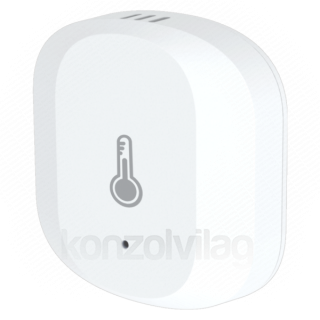 Woox Smart Zigbee Páratartalom- és Hőmérséklet-érzékelő - R7048 (1xCR2032, Zigbee 3.0, beltéri) 