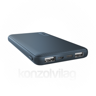 Trust Akkubank - Primo Ultra-thin Powerbank (10000mAh; 15W USB-C + 12W 2xUSB; kék) Mobil