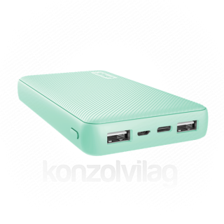 Trust Akkubank - Primo Compact Powerbank (15000mAh; 15W USB-C + 12W 2xUSB; menta) Mobil