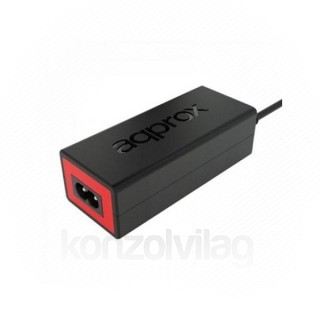 APPROX Notebook adapter 45W - Univerzális notebook töltő, 12V to20VDC, 8 féle dugó, Fekete 