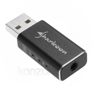 Sharkoon külso hangkártya - Gaming DAC Pro S V2 (USB, 16-300 Ohm, 250mW, 100dB, 3,5 mm Jack, PC/PS4, fekete) 